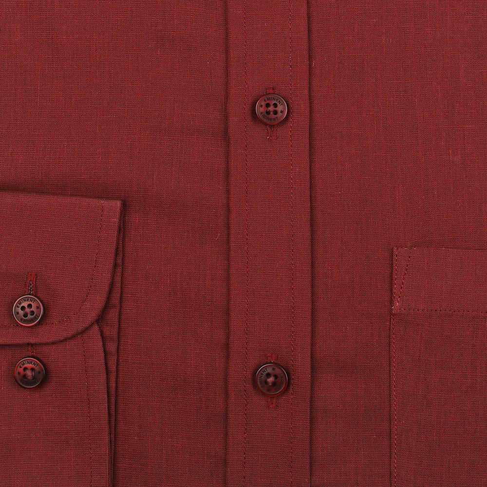 Eminent Men's Chambray Shirt - Maroon, Men's Shirts, Eminent, Chase Value