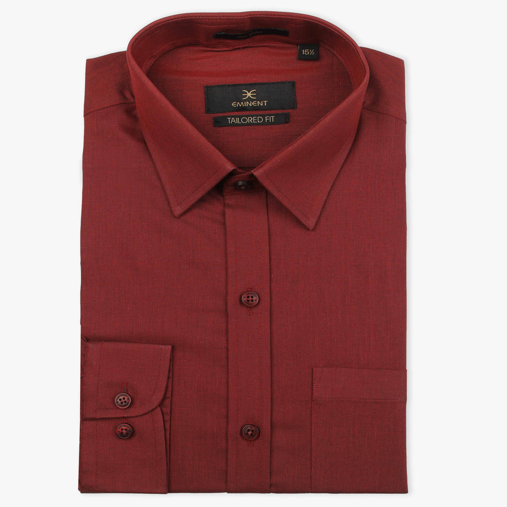Eminent Men's Chambray Shirt - Maroon, Men's Shirts, Eminent, Chase Value