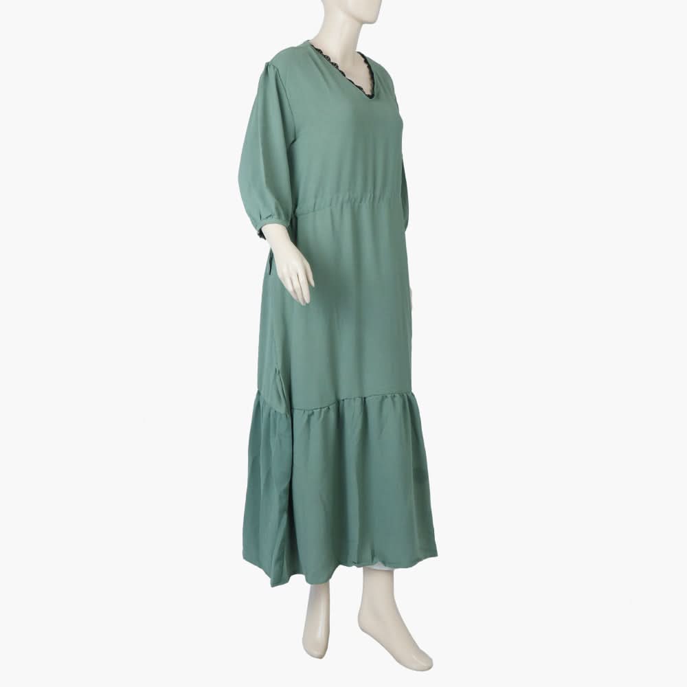 Women's Western Long Maxi - Green, Women T-Shirts & Tops, Chase Value, Chase Value