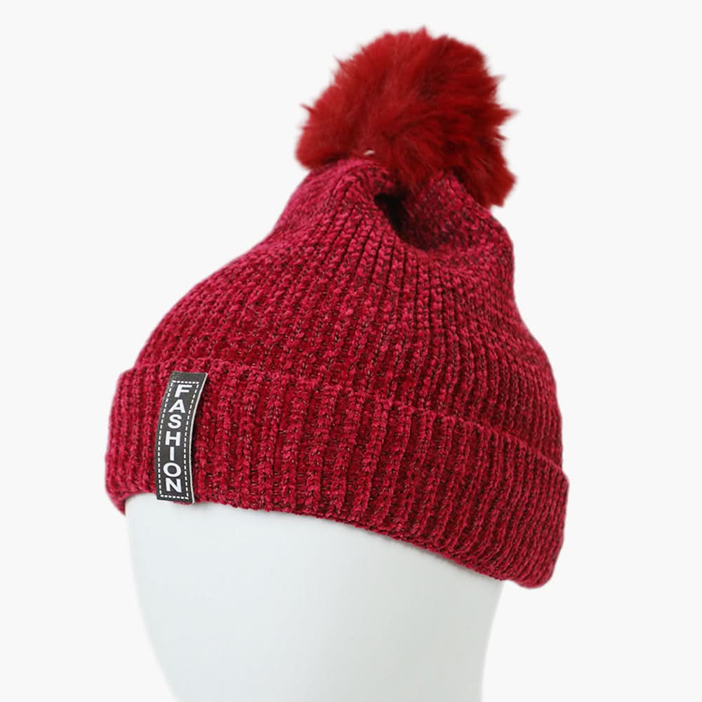 Women's Woolen Cap - Pink, Women Hats & Caps, Chase Value, Chase Value