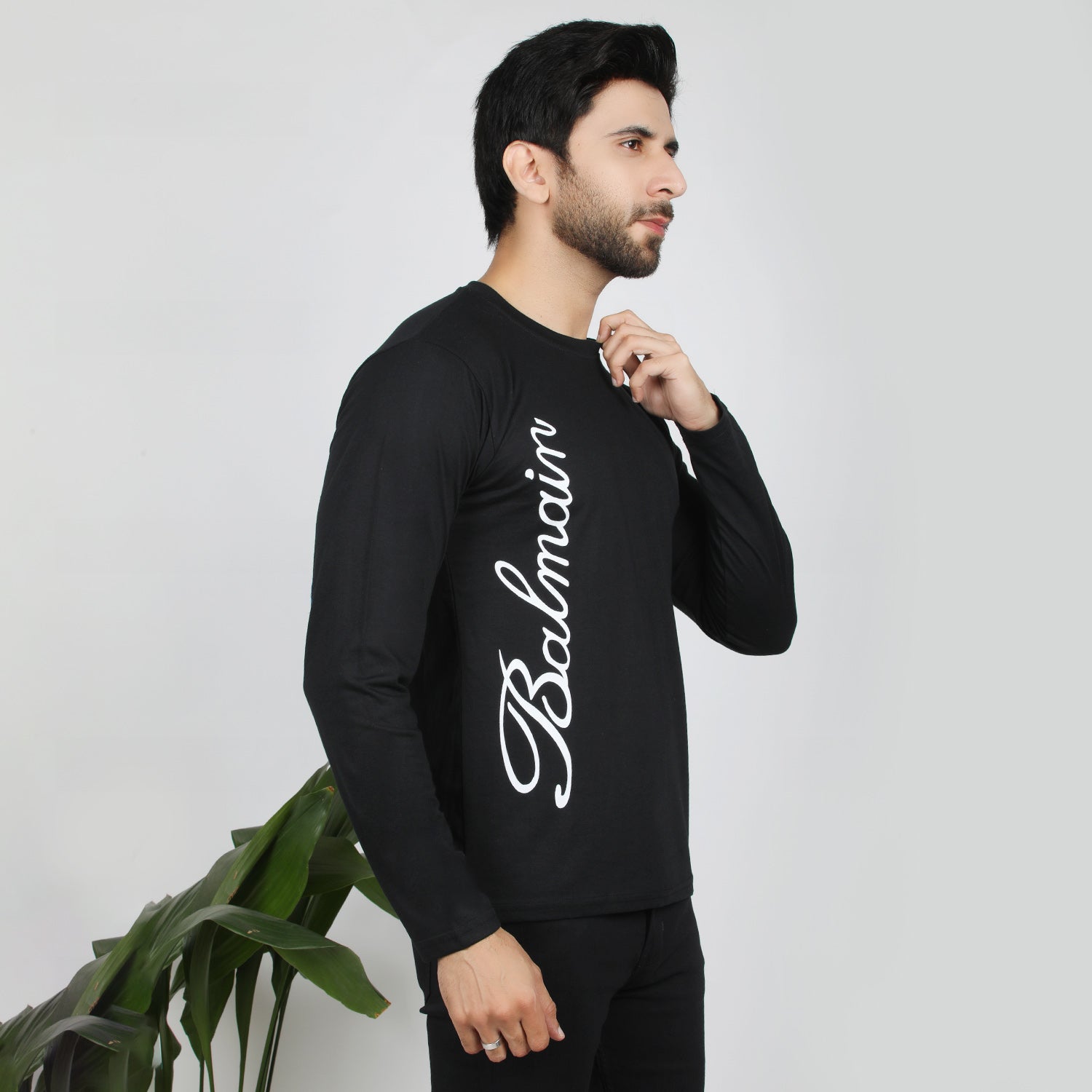 Men's Full Sleeves T-Shirt - Black, Men's T-Shirts & Polos, Chase Value, Chase Value