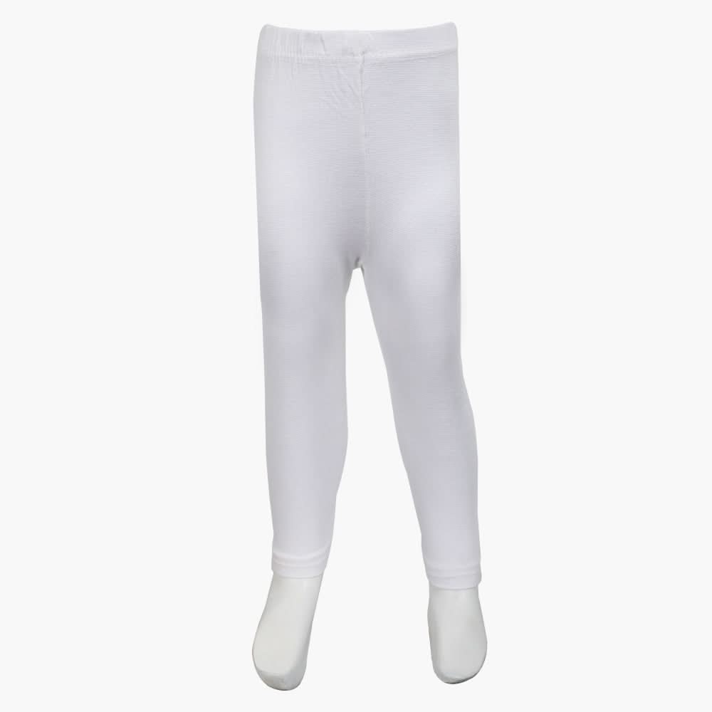 Girls Plain Tights - White, Girls Tights Leggings & Pajama, Chase Value, Chase Value