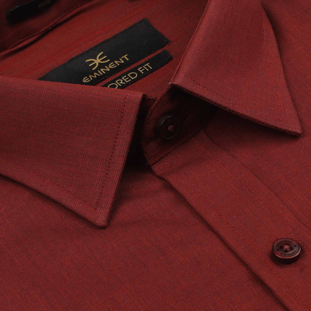 Eminent Men's Chambray Shirt - Maroon, Men's Shirts, Eminent, Chase Value