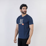 Eminent Men's Half Sleeves Printed T-Shirt - Navy Blue, Men's T-Shirts & Polos, Eminent, Chase Value