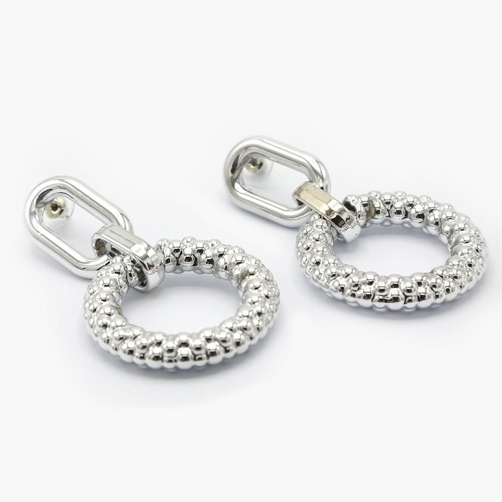 Women's Ear Hoops - Silver, Women Earrings & Tops, Chase Value, Chase Value