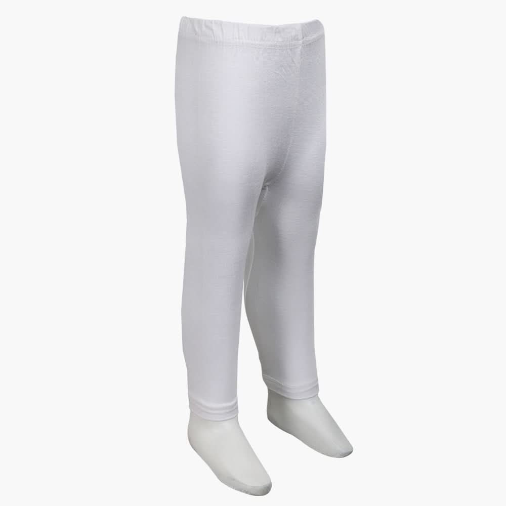 Girls Plain Tights - White, Girls Tights Leggings & Pajama, Chase Value, Chase Value