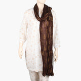 Women's Printed Dupatta - Dark Brown, Women Dupatta, Chase Value, Chase Value