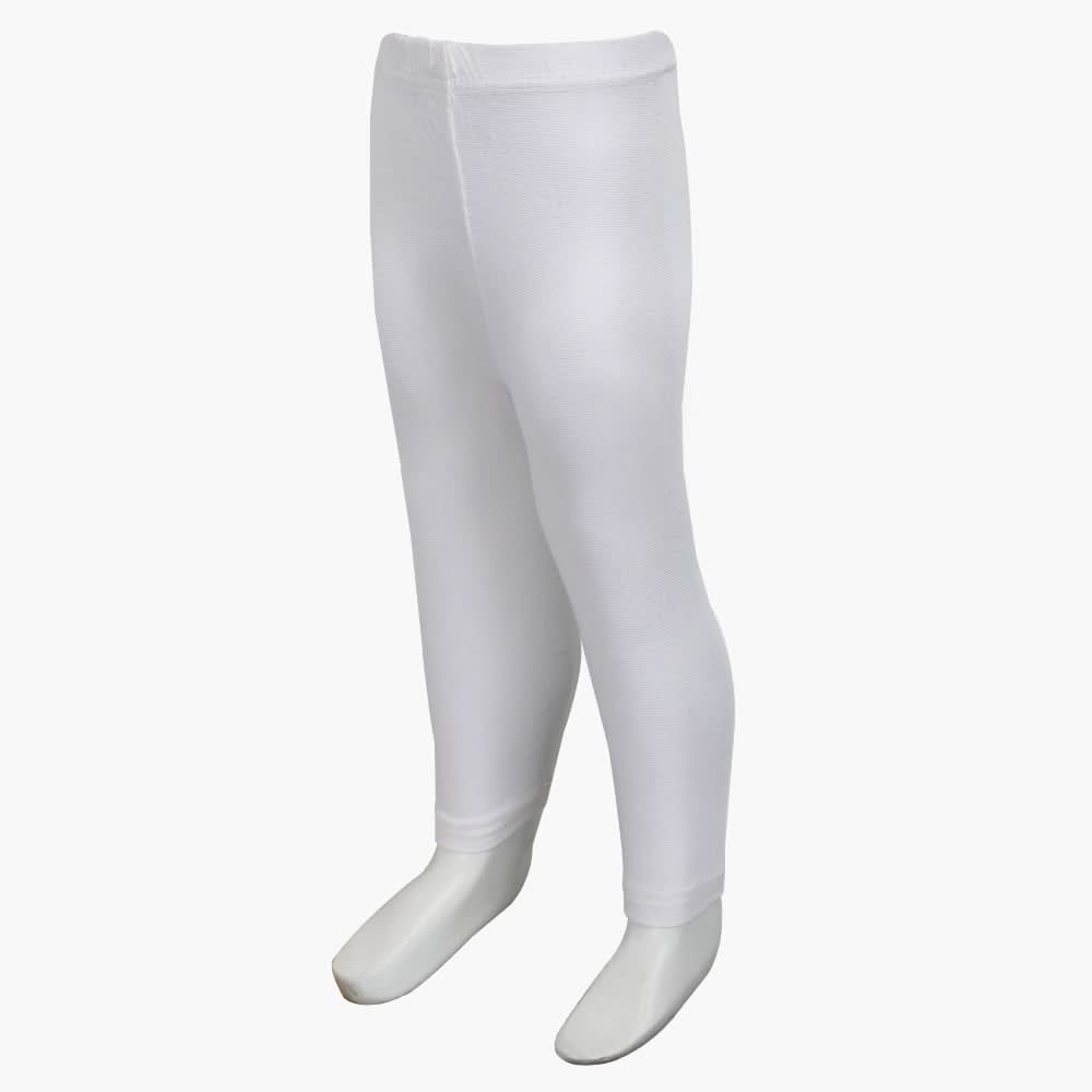 Girls Plain Tights - White, Girls Tights Leggings & Pajama, Chase Value, Chase Value
