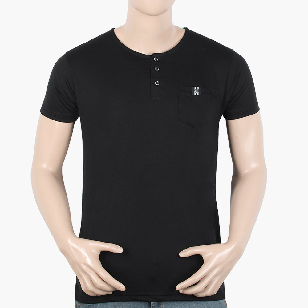 Men's Half Sleeves T-Shirt - Black, Men's T-Shirts & Polos, Chase Value, Chase Value