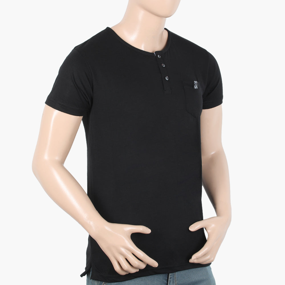 Men's Half Sleeves T-Shirt - Black, Men's T-Shirts & Polos, Chase Value, Chase Value