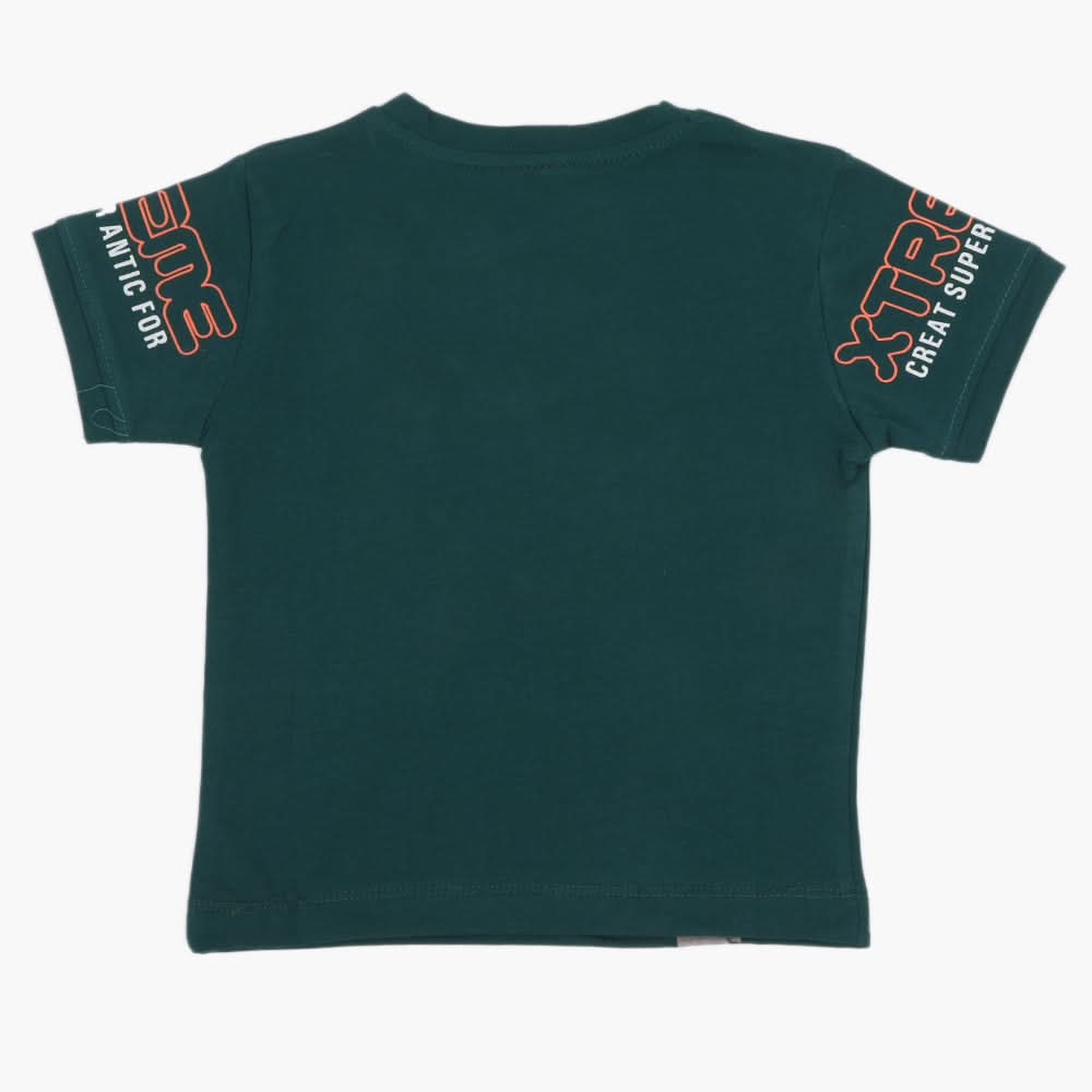 Boys Half Sleeves T-Shirt - Dark Green, Boys T-Shirts, Chase Value, Chase Value