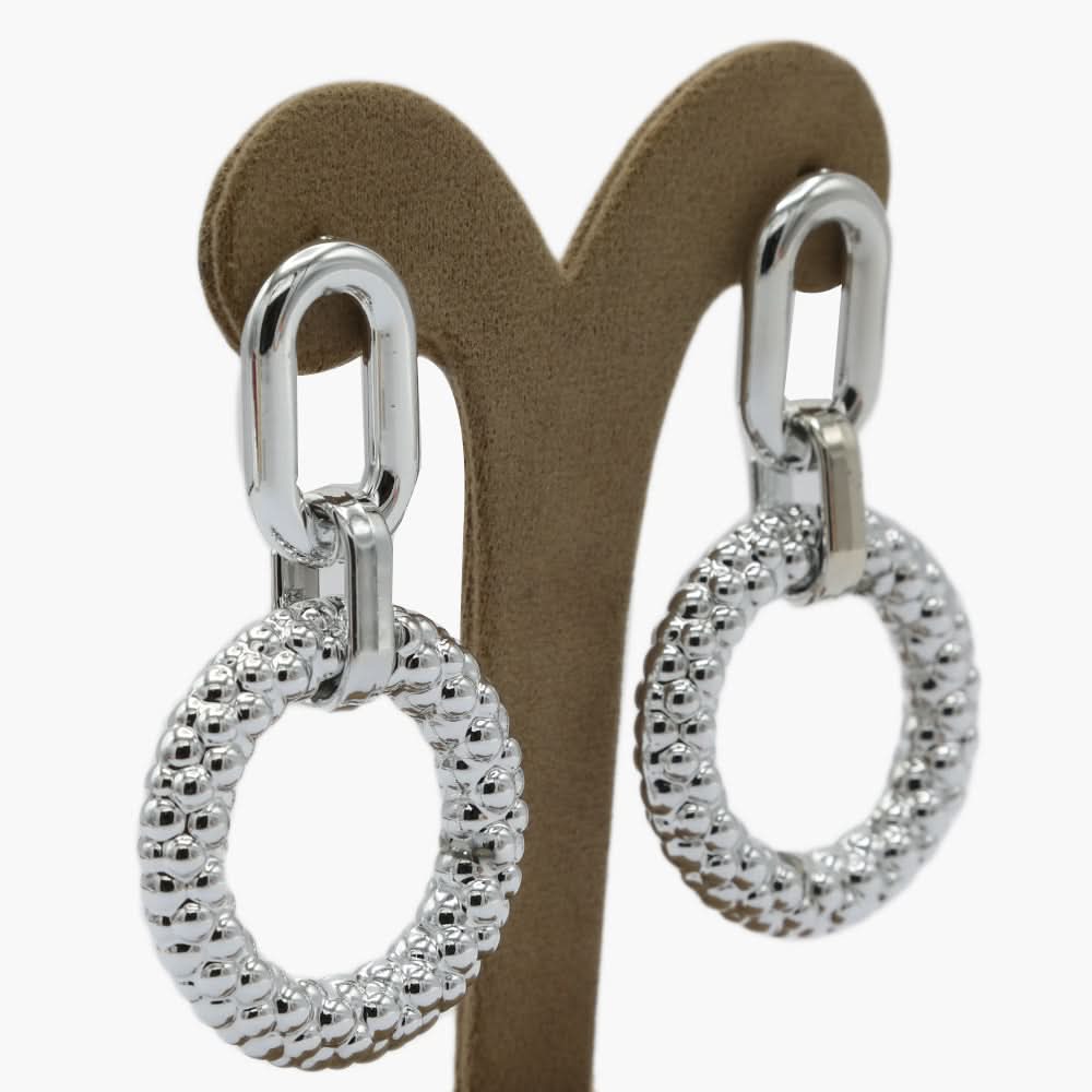 Women's Ear Hoops - Silver, Women Earrings & Tops, Chase Value, Chase Value