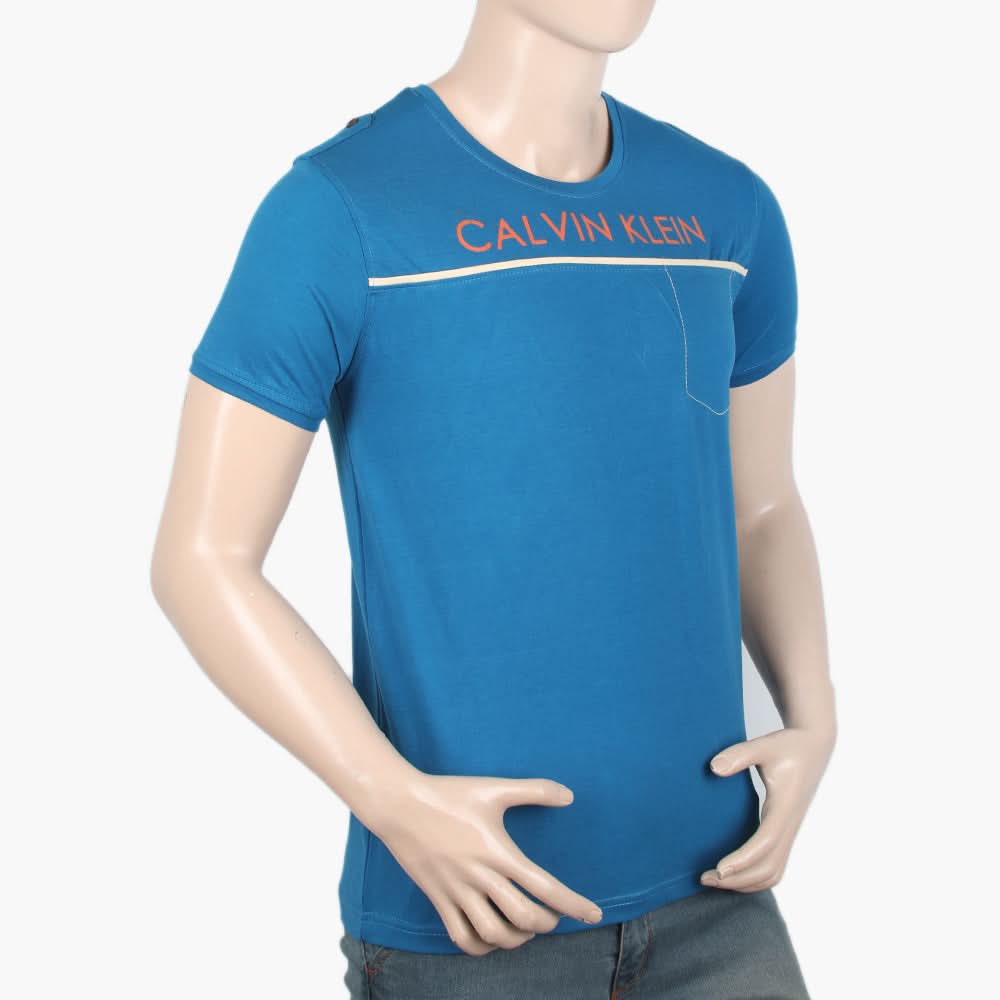 Men's Half Sleeves T-Shirt - Dark Blue, Men's T-Shirts & Polos, Chase Value, Chase Value
