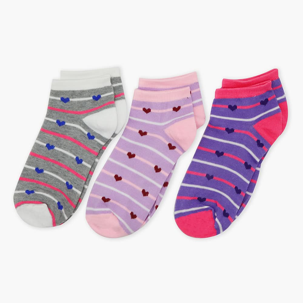Women's Loafer Sock Pack of 3, Women Socks Stocking & Gloves, Chase Value, Chase Value