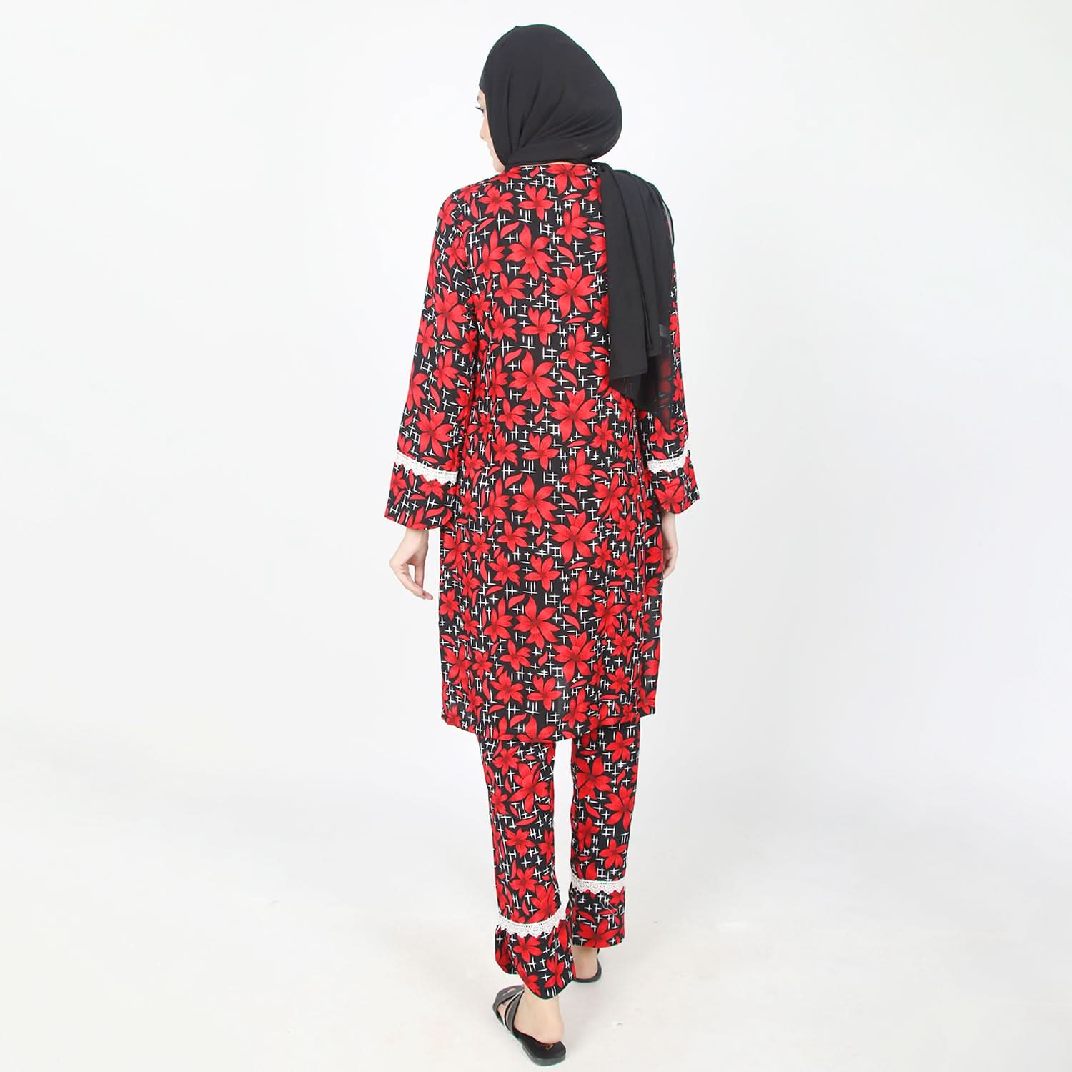Women's Printed Co-Ord Set - Red, Women Co-Ord Set, Chase Value, Chase Value