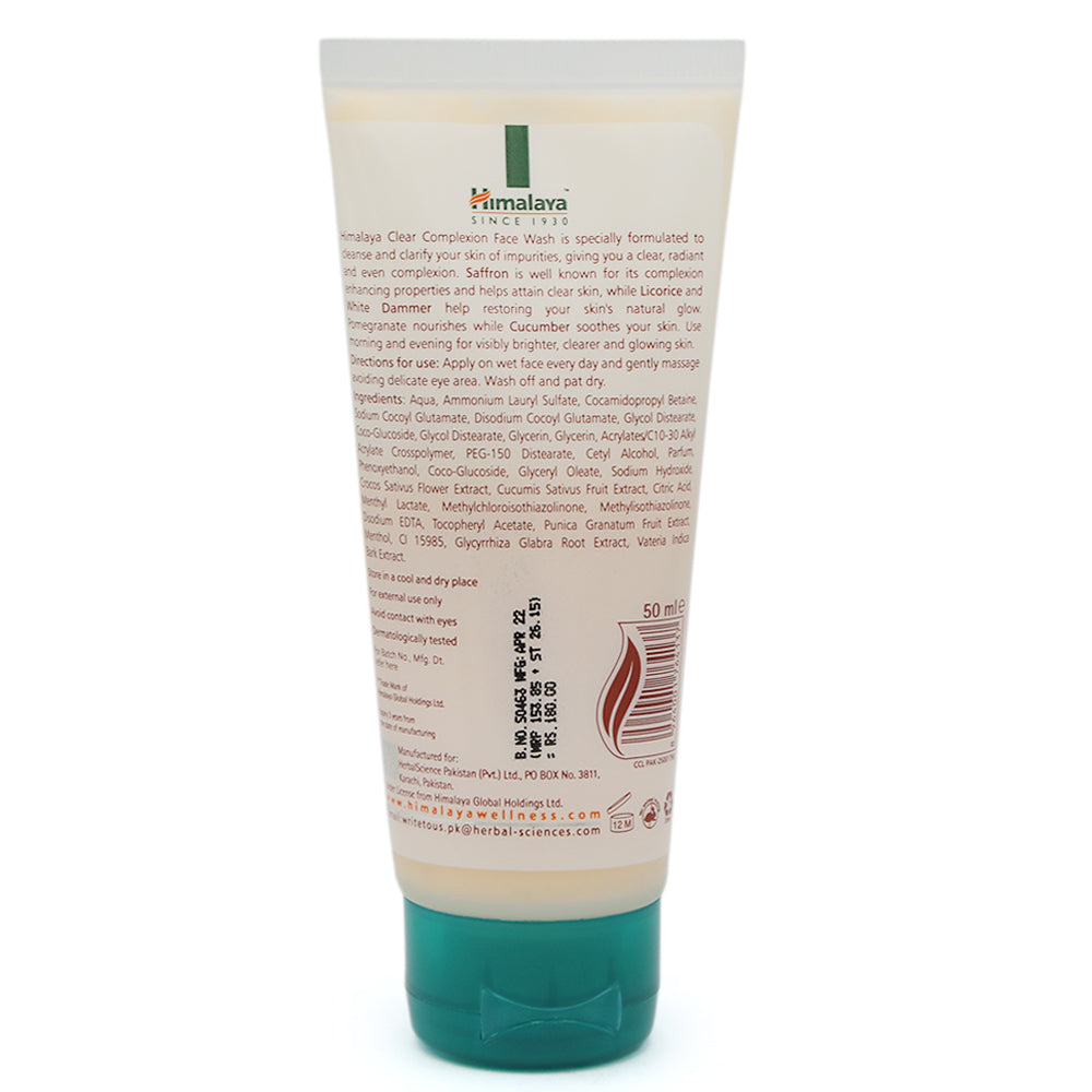 Himalaya Clear Complexion Face Wash - 50M, Beauty & Personal Care, Face Washes, Himalaya, Chase Value