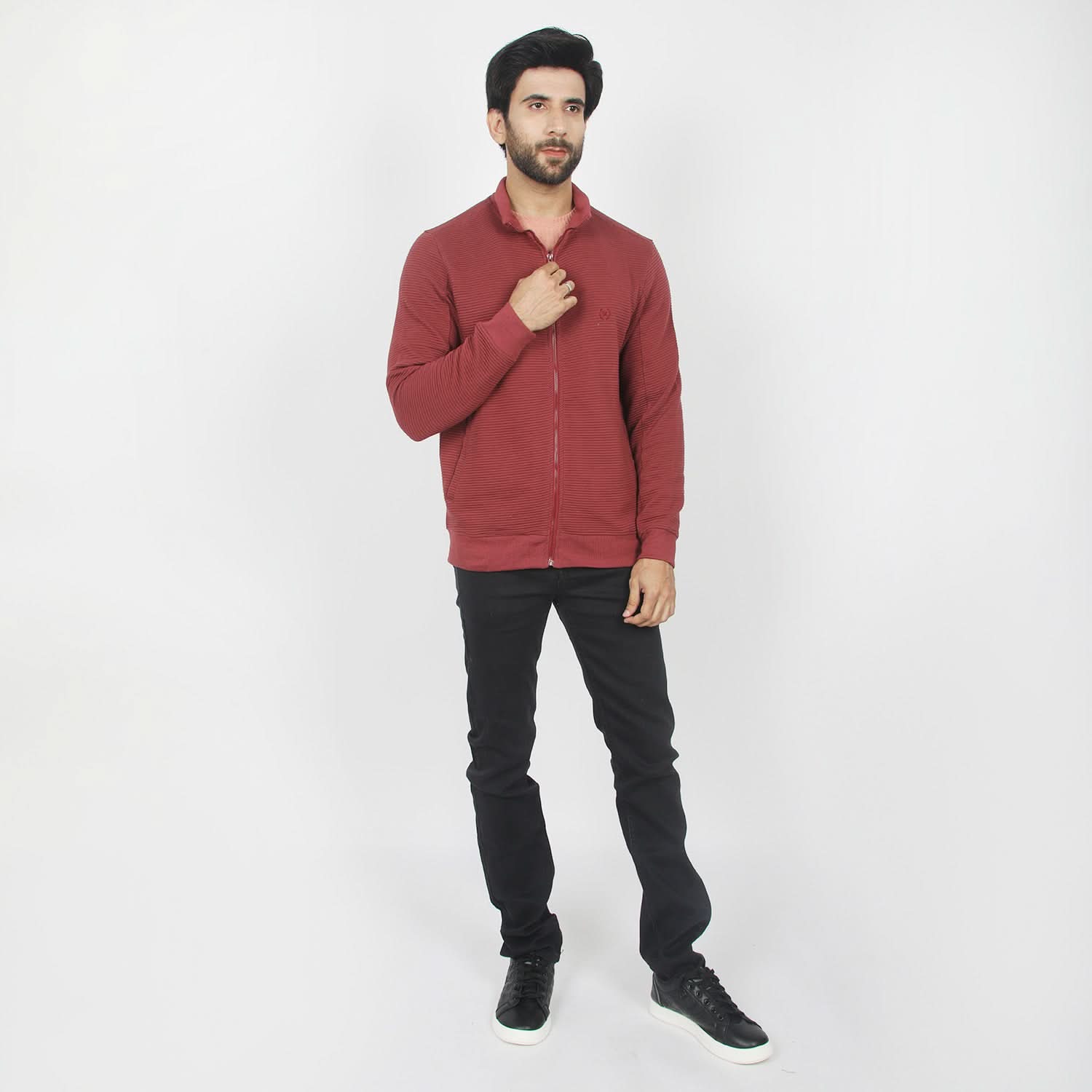Eminent Men's Full Sleeves Jacket - Maroon, Men's Jackets & Hoodies, Eminent, Chase Value