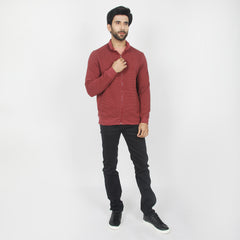 Eminent Men's Full Sleeves Jacket - Maroon