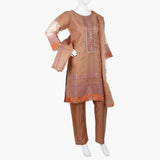 Women's  Organza Fancy 03Pcs Suit - Peach, Women Shalwar Suits, Chase Value, Chase Value