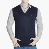 Men's V Neck Sleeveless Sweater - Navy Blue, Men's Sweater & Sweat Shirts, Eminent, Chase Value