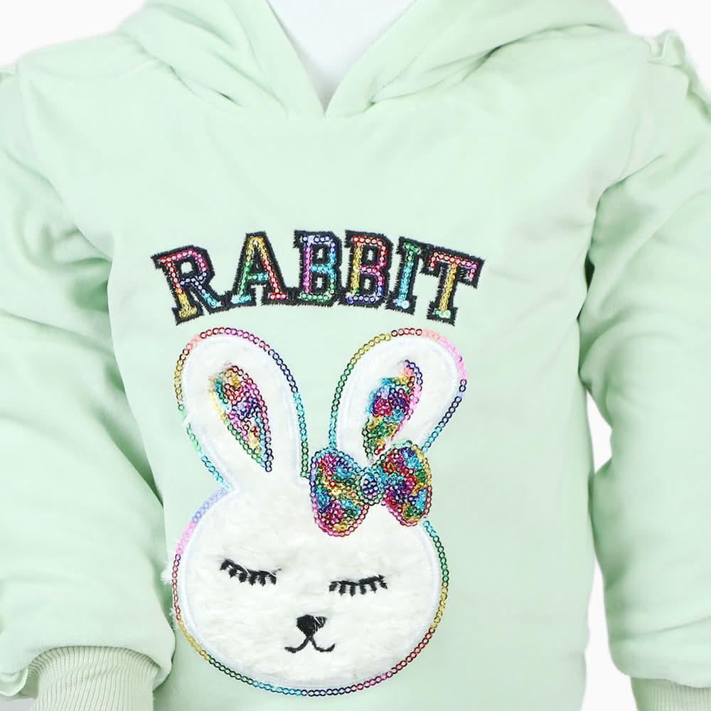 Girls Velour Tracksuit - Cyan, Girls Suits, Chase Value, Chase Value