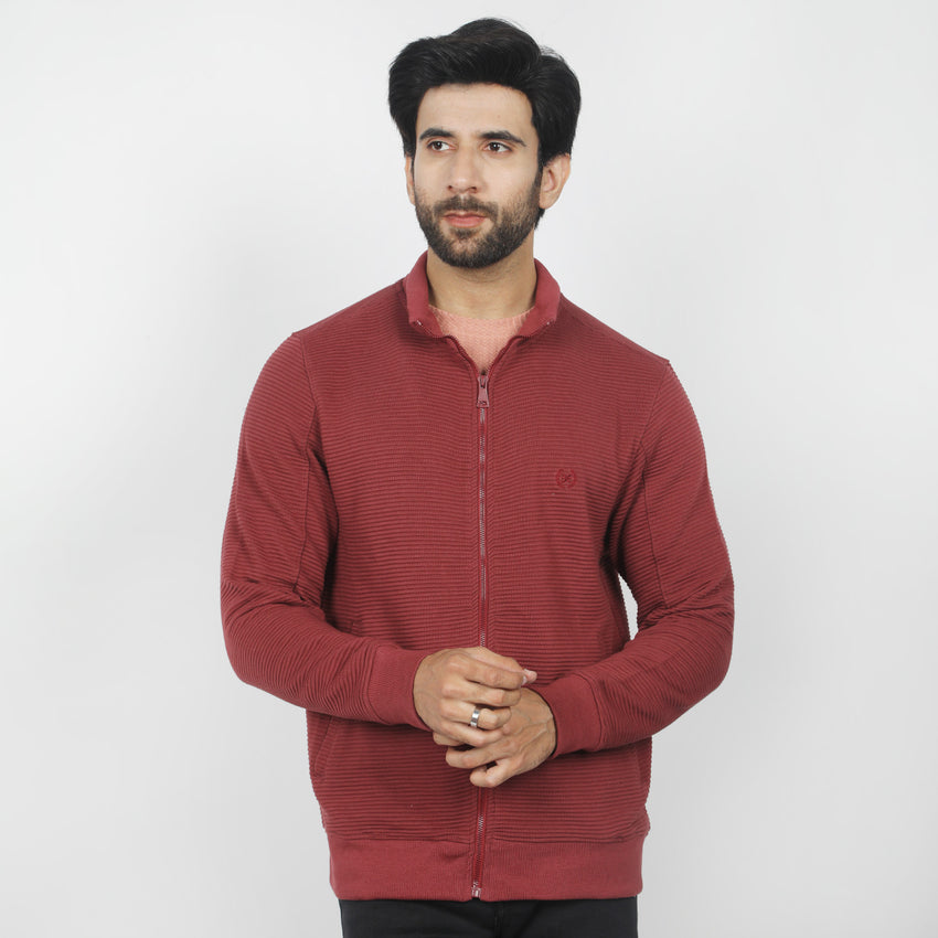 Eminent Men's Full Sleeves Jacket - Maroon