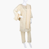 Women's Fancy 3Pcs Suit - Skin, Women Shalwar Suits, Chase Value, Chase Value