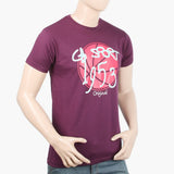 Men's Half Sleeves T-Shirt - Purple, Men's T-Shirts & Polos, Chase Value, Chase Value