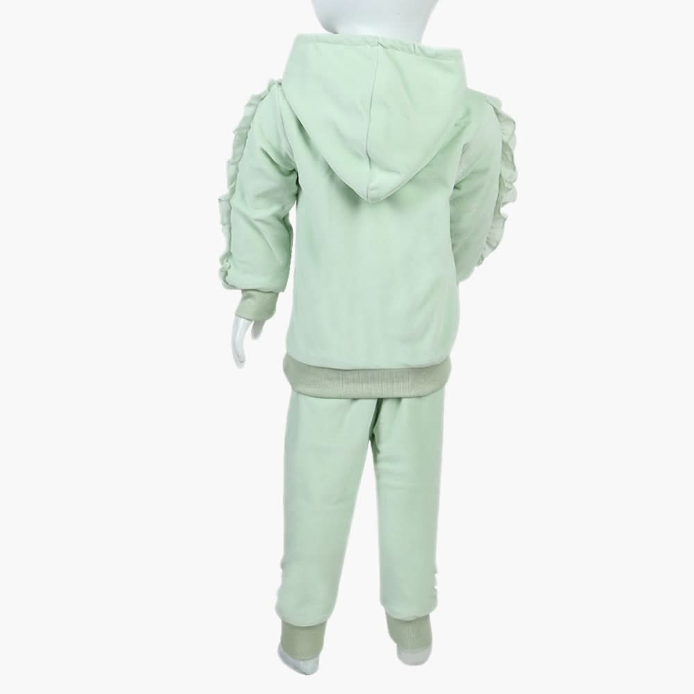 Girls Velour Tracksuit - Cyan, Girls Suits, Chase Value, Chase Value