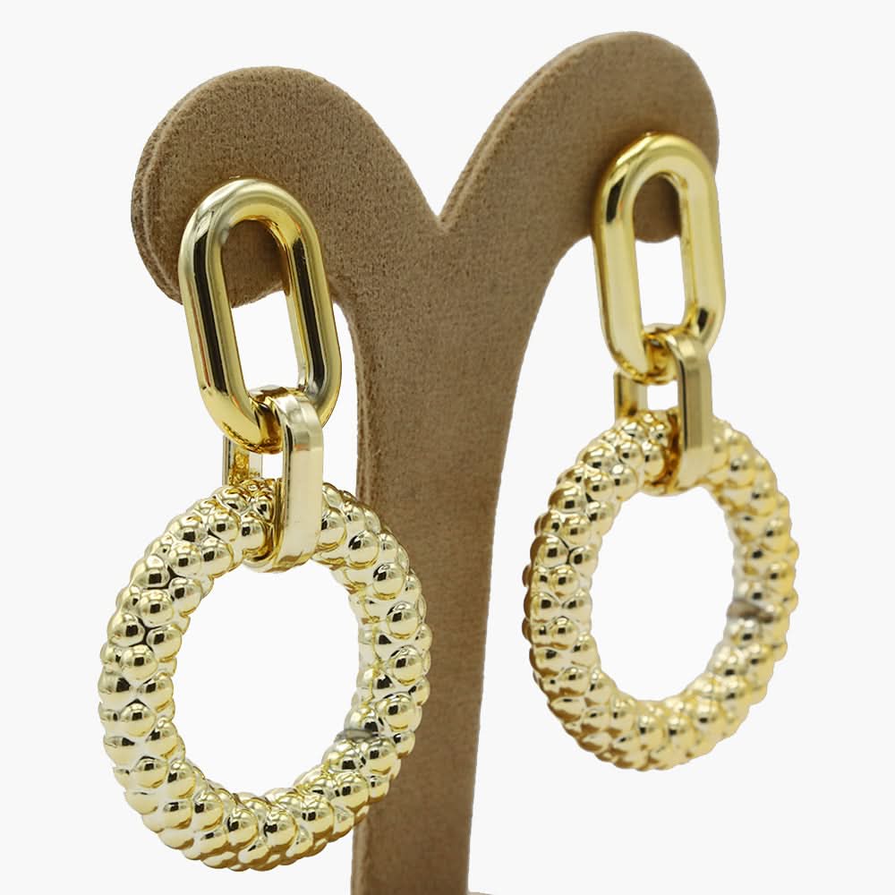 Women's Ear Hoops - Golden, Women Earrings & Tops, Chase Value, Chase Value