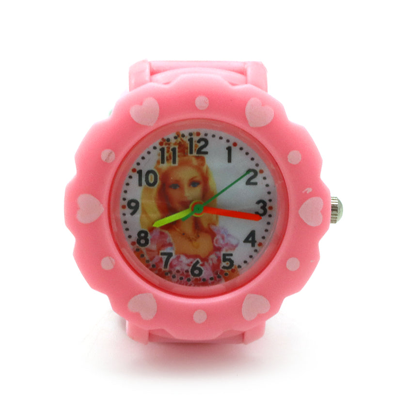 Children watch Disco light Round - Light Pink