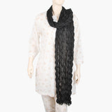 Women's Chiffon Dupatta - Black, Women Dupatta, Chase Value, Chase Value