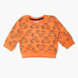 Newborn Boys Full Sleeves T-Shirt - Peach, Newborn Boys Winterwear, Chase Value, Chase Value