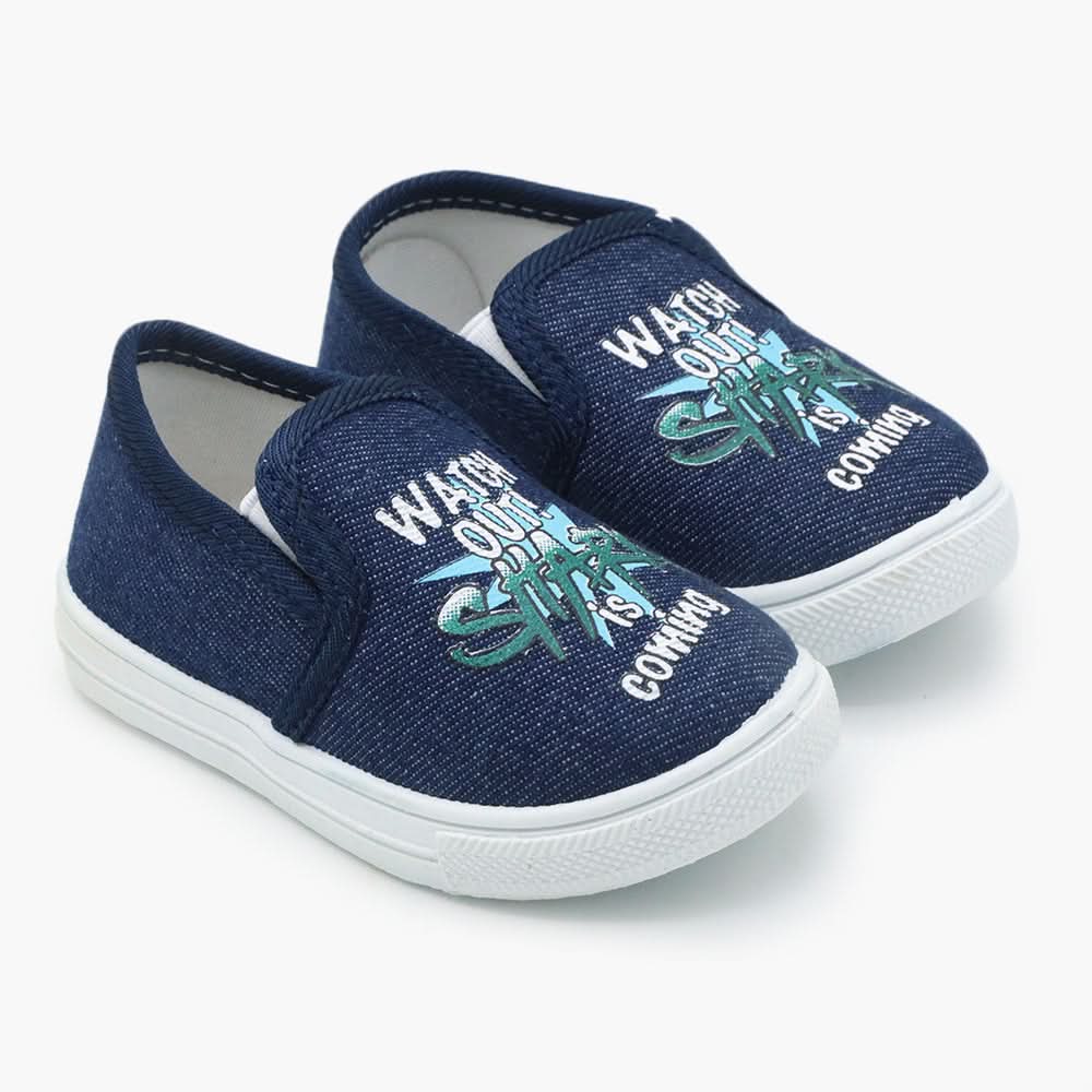 Boys Canvas Shoes - Dark Blue, Boys Casual Shoes & Sneakers, Chase Value, Chase Value