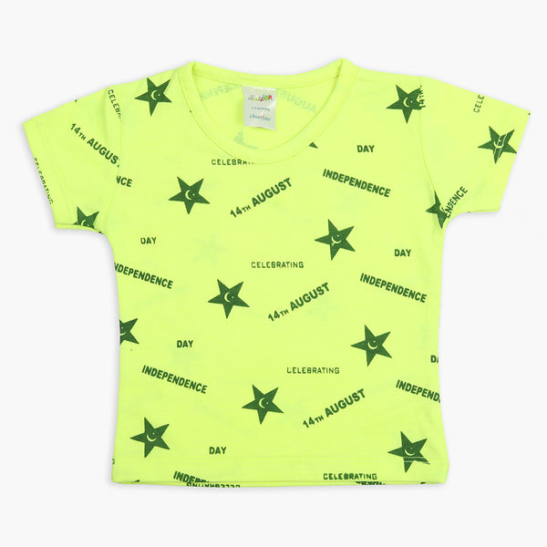 Newborn Boys Azadi T-Shirt - Neon Green, Newborn Boys Shirts & T-Shirts, Chase Value, Chase Value