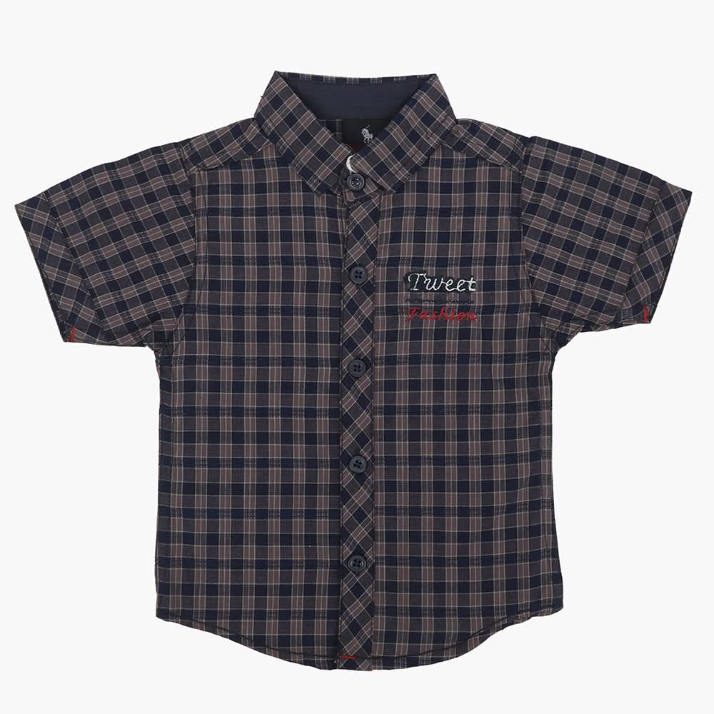 Boys Half Sleeves Casual Shirt - Navy Blue, Boys Shirts, Chase Value, Chase Value