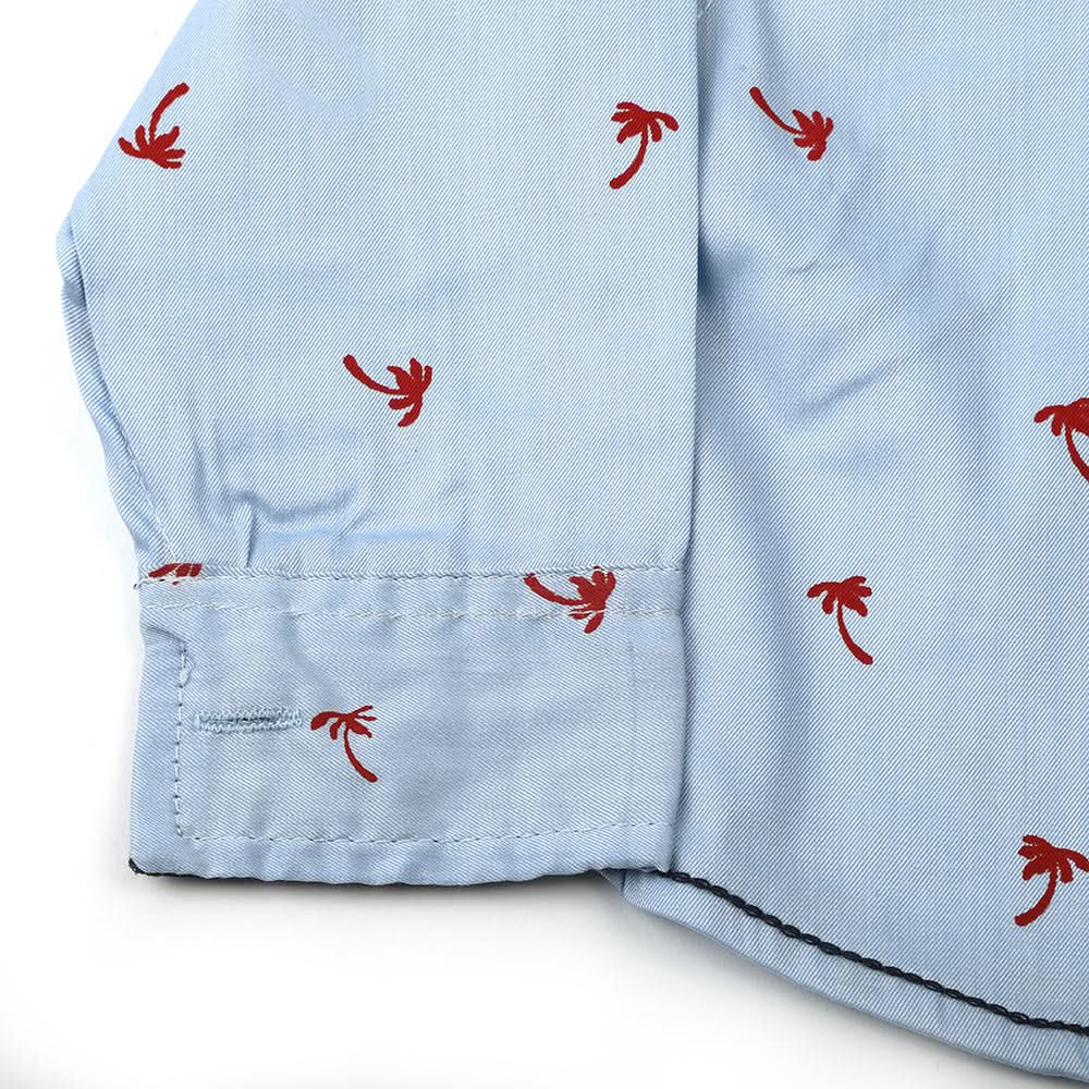 Newborn Boys Full Sleeves Shirt - Sky Blue, Newborn Boys Winterwear, Chase Value, Chase Value