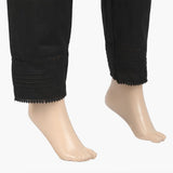 Women's Pintuck Trouser With Lace - Black, Women Pants & Tights, Chase Value, Chase Value