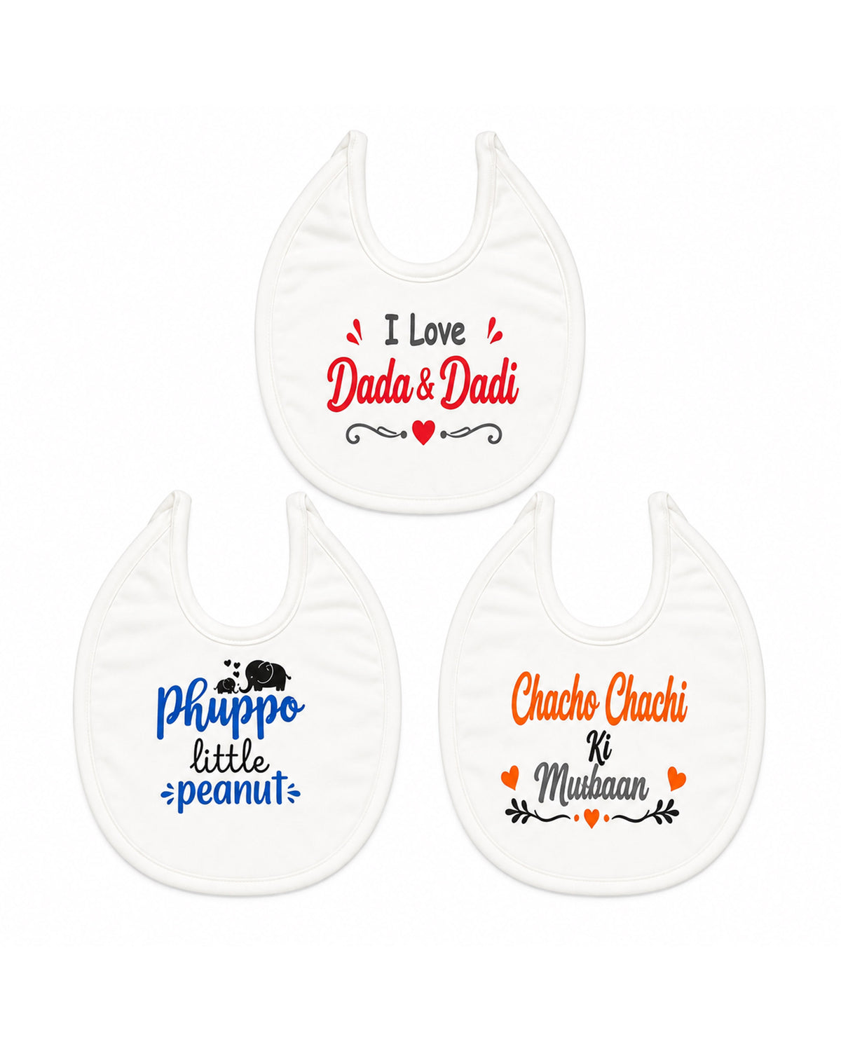 Valuables Newborn Baby Bibs - Medium