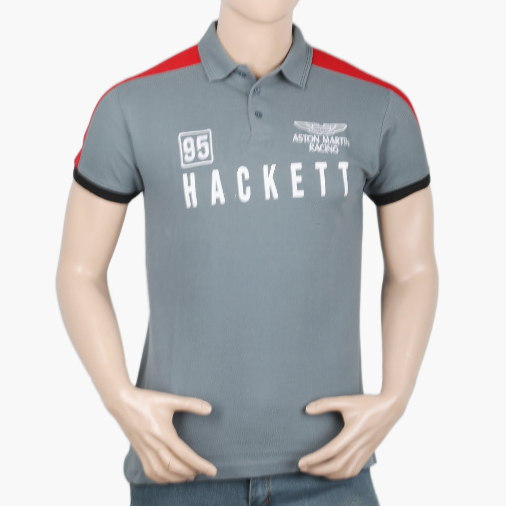 Men's Half Sleeves Polo T-Shirt - Grey, Men's T-Shirts & Polos, Chase Value, Chase Value