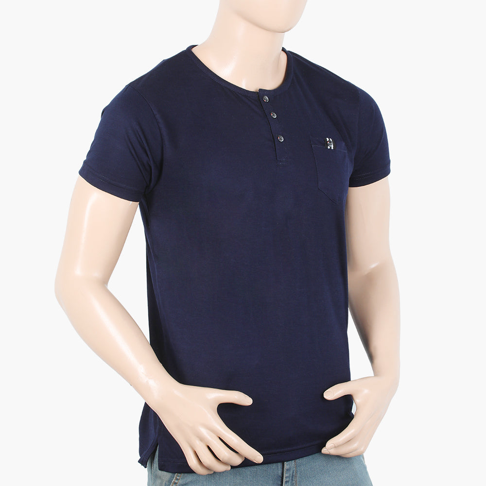 Men's Half Sleeves T-Shirt - Navy Blue, Men's T-Shirts & Polos, Chase Value, Chase Value