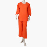 Women's Western 2 Pcs Suit - Orange, Women Night Suit, Chase Value, Chase Value
