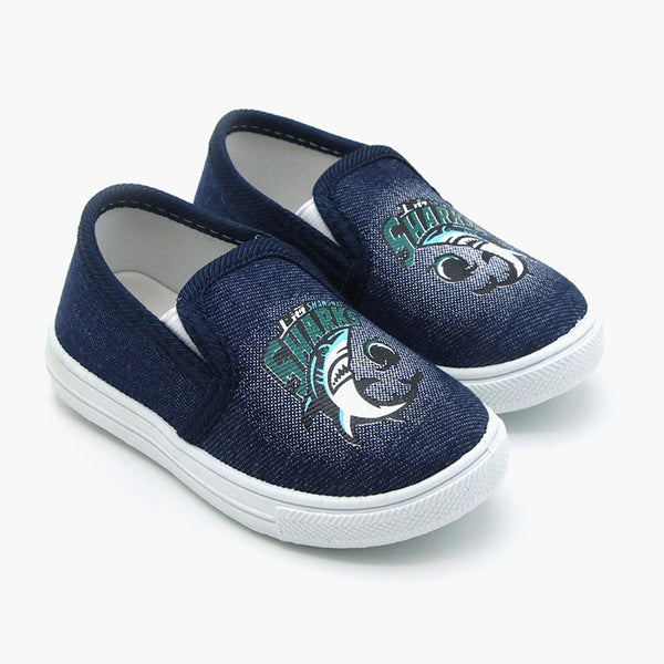 Boys Canvas Shoes - Dark Blue, Boys Casual Shoes & Sneakers, Chase Value, Chase Value