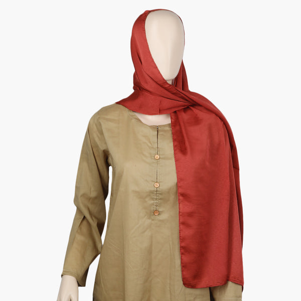 Women's Silk Scarf - Rust, Women Shawls & Scarves, Chase Value, Chase Value