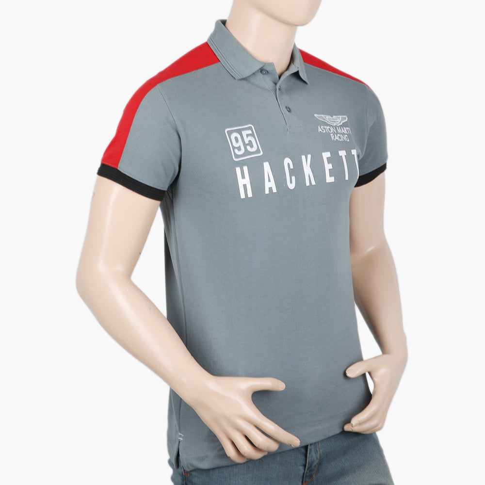 Men's Half Sleeves Polo T-Shirt - Grey, Men's T-Shirts & Polos, Chase Value, Chase Value