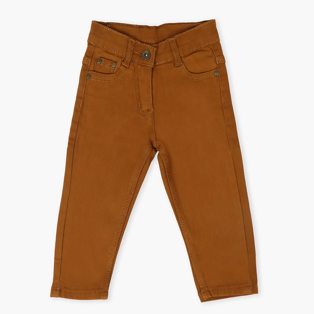 Girls Denim Pant - Brown, Girls Pants & Capri, Chase Value, Chase Value