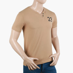 Men's Half Sleeves T-Shirt - Beige, Men's T-Shirts & Polos, Chase Value, Chase Value