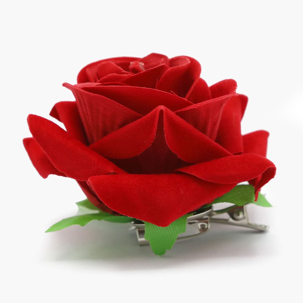 Women's Flower Hair Clip - Red, Women Earrings & Tops, Chase Value, Chase Value