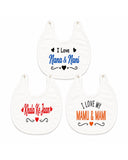 Valuables Newborn Baby Bibs - Medium Pack Of 3