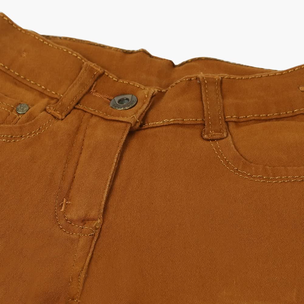 Girls Denim Pant - Brown, Girls Pants & Capri, Chase Value, Chase Value